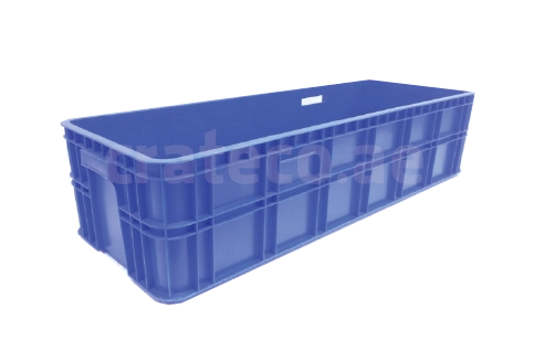 Close-up of jumbo crate showing reinforced walls, base design, and load capacity