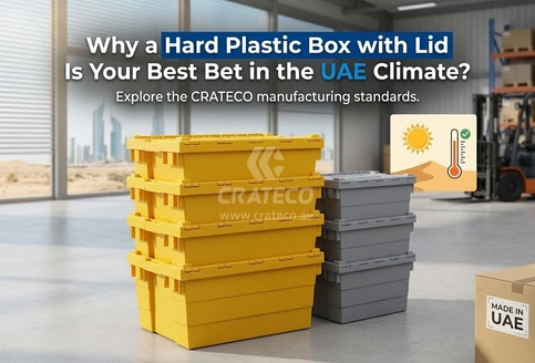 Close-up of hard plastic box showing secure lid fit, ribbed body, and dustproof seal design