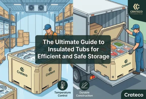 Insulated tubs for safe and efficient heavy-duty storage by Crateco UAE