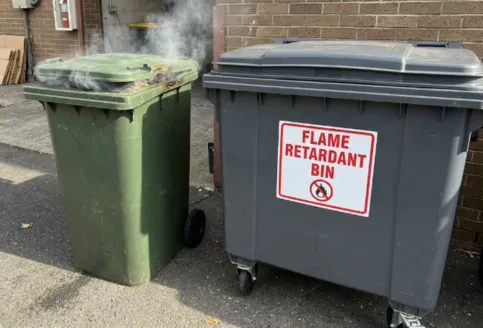 Flame-retardant garbage bins for fire risk control in UAE industrial and commercial areas