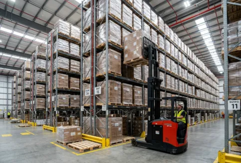 Stackable pallets for vertical warehouse space optimization and efficiency in UAE