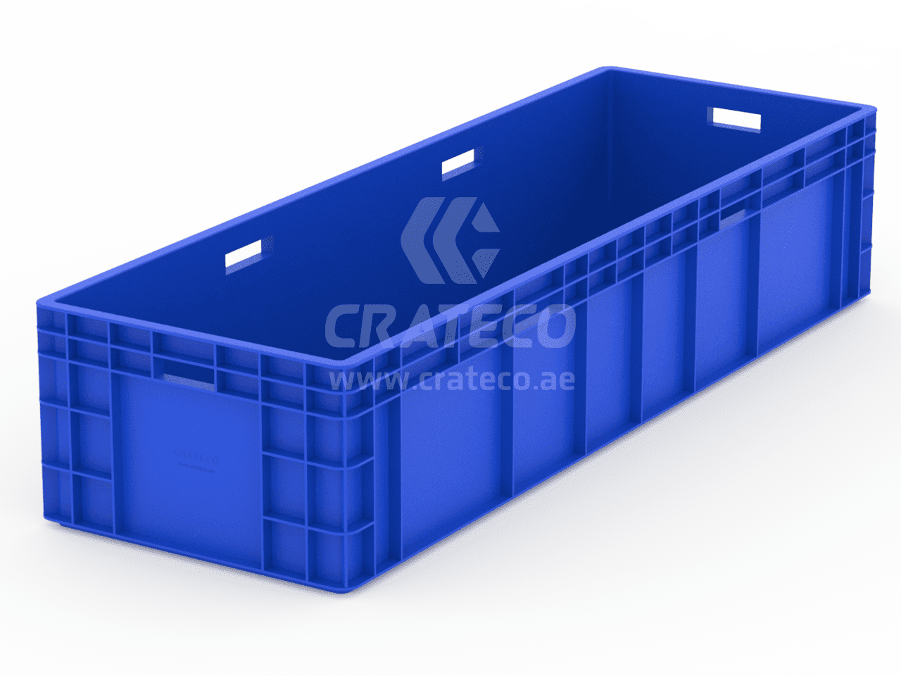 1200x400x340mm Long Jumbo Plastic Crate for Bulk and Oversized Storage – Crateco UAE